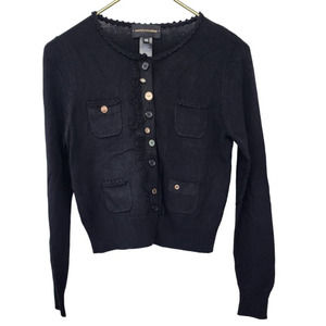 Corey Lynn Calter Cardigan Anthropologie Embroidered Pocketed‎ XS